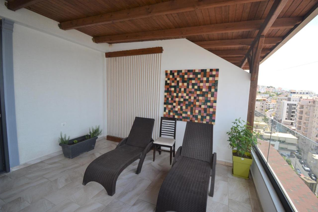 Luxury Penthouse B&E Apartman Saranda Kültér fotó