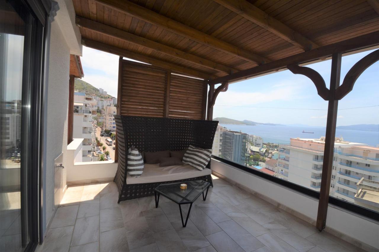 Luxury Penthouse B&E Apartman Saranda Kültér fotó